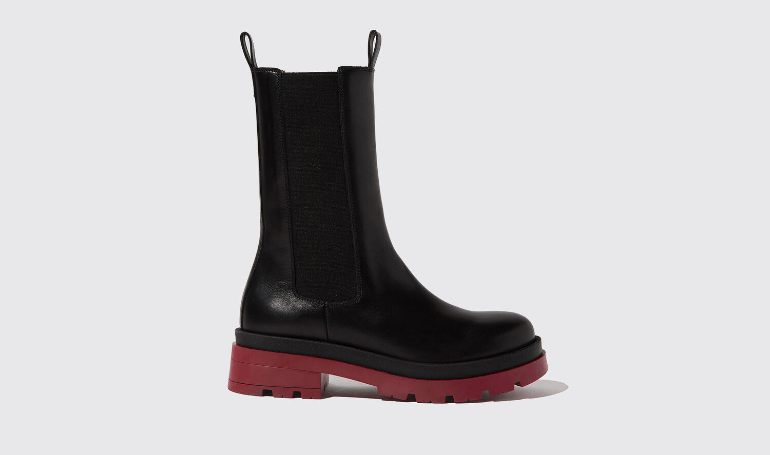 Scarosso Chelsea Boots Kim Red Edit Calf Leather In Red - Calf
