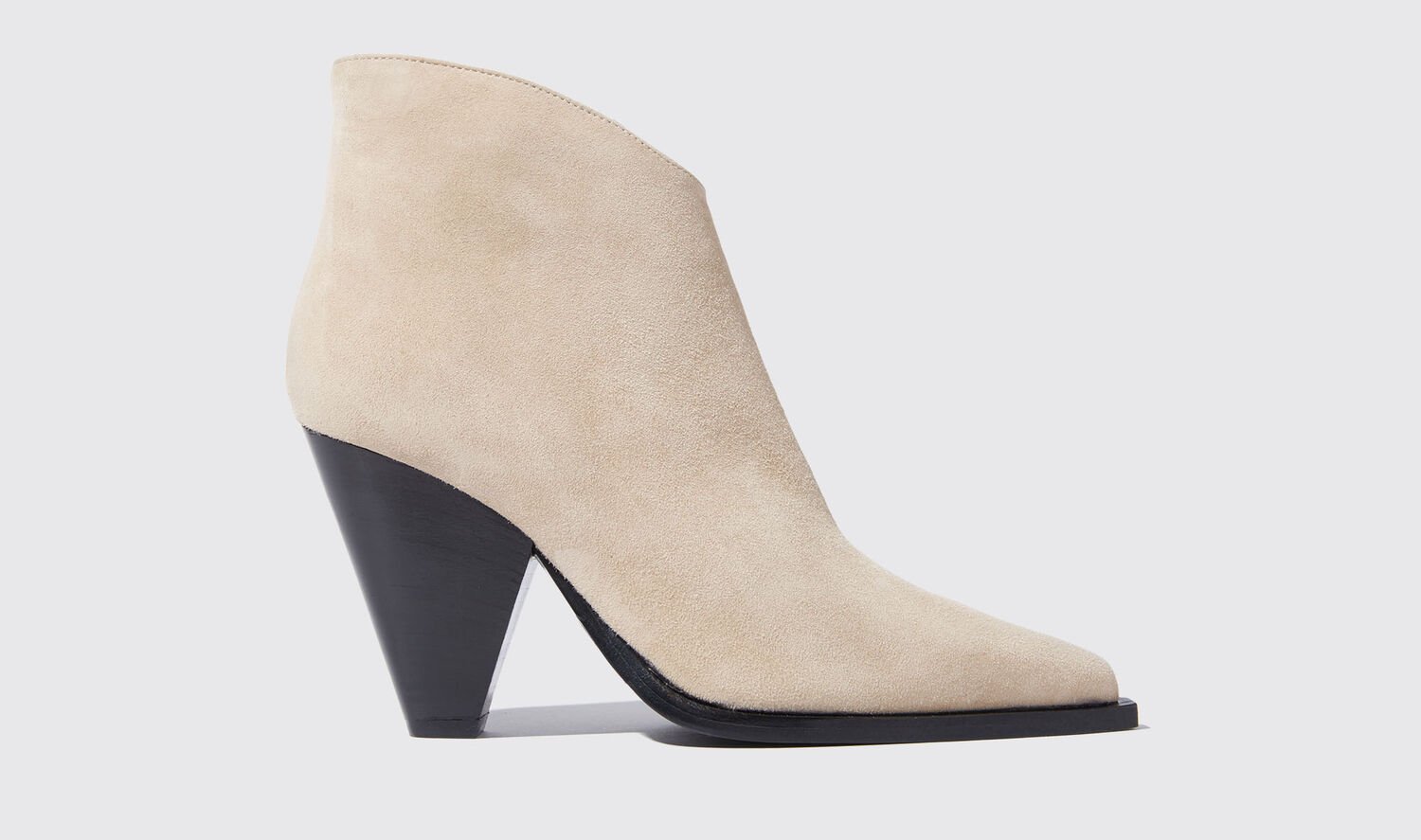 Scarosso Boots Angy Beige Suede Suede Leather In Beige - Suede
