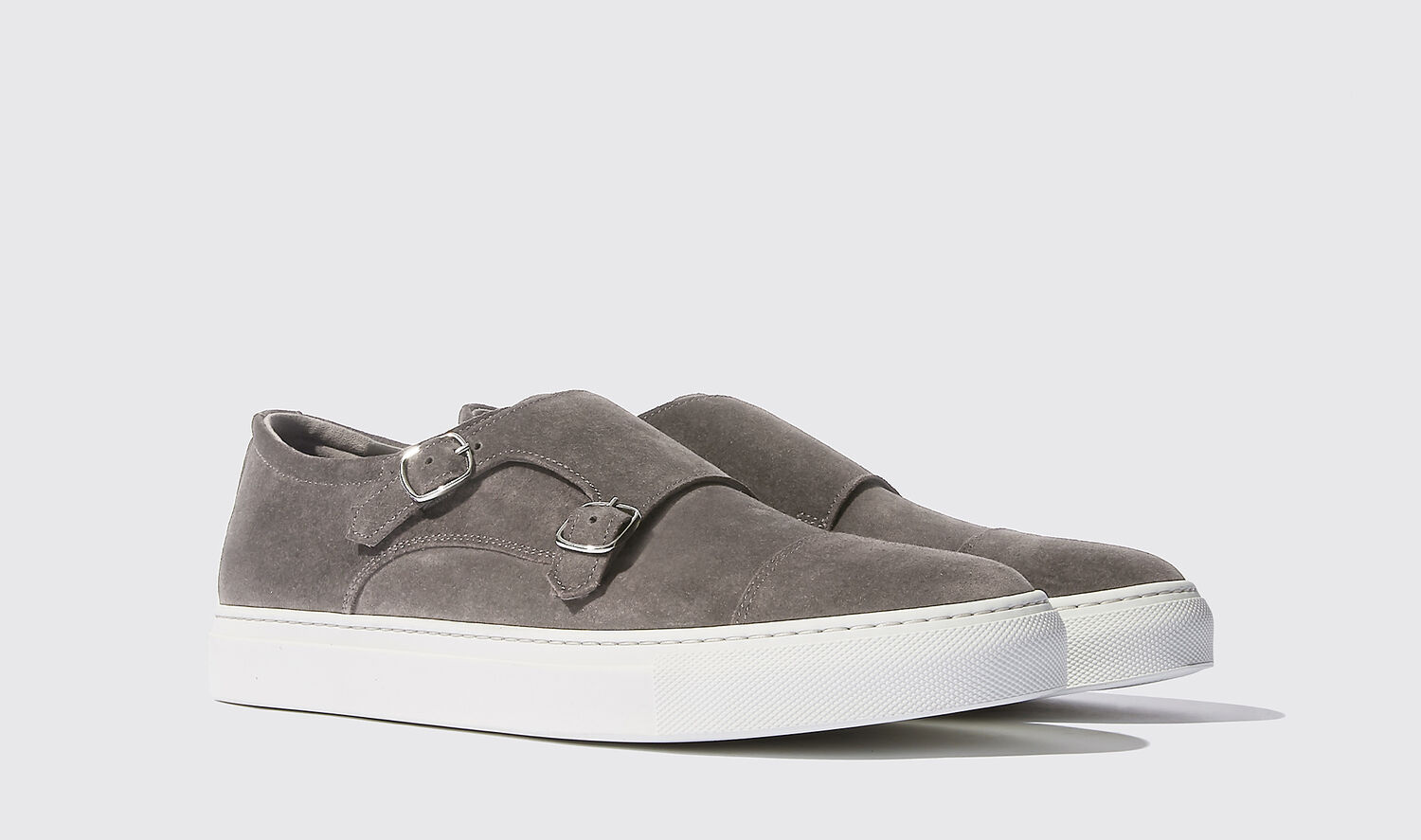 Shop Scarosso Fabio Grigio Scamosciato - Man Sneakers Grey In Grey - Suede