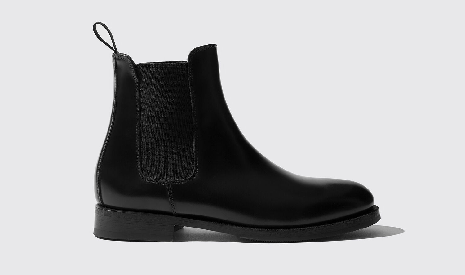 Scarosso Chelsea Boots Elena Calf Leather In Black Calf