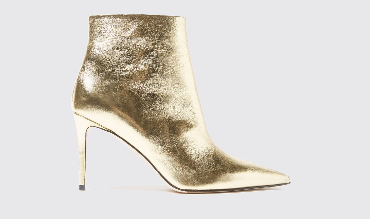 Scarosso Boots Anya Gold Calf Leather In Gold - Calf