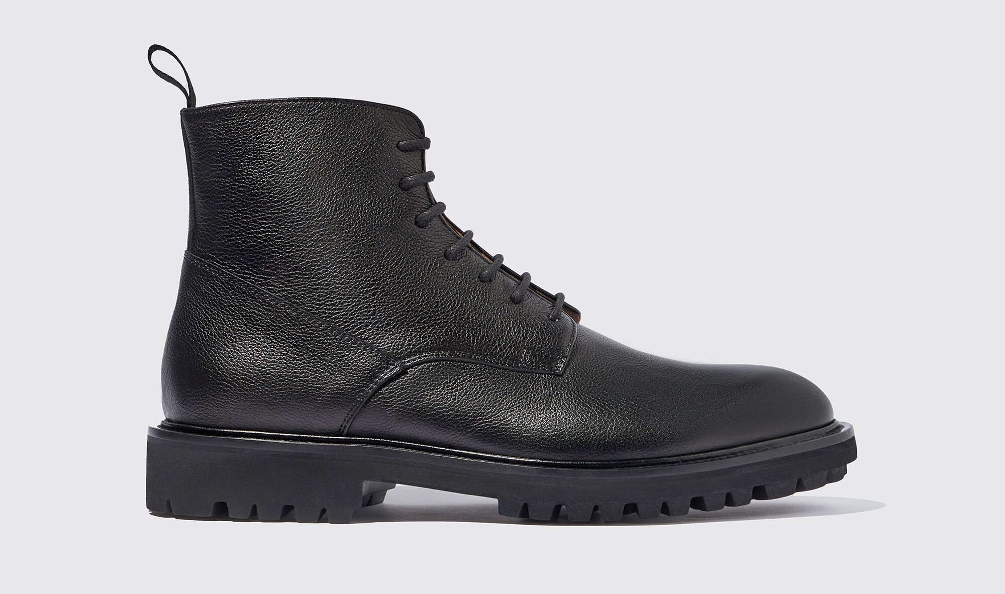 Scarosso Thomas lace-up leather boots - Black