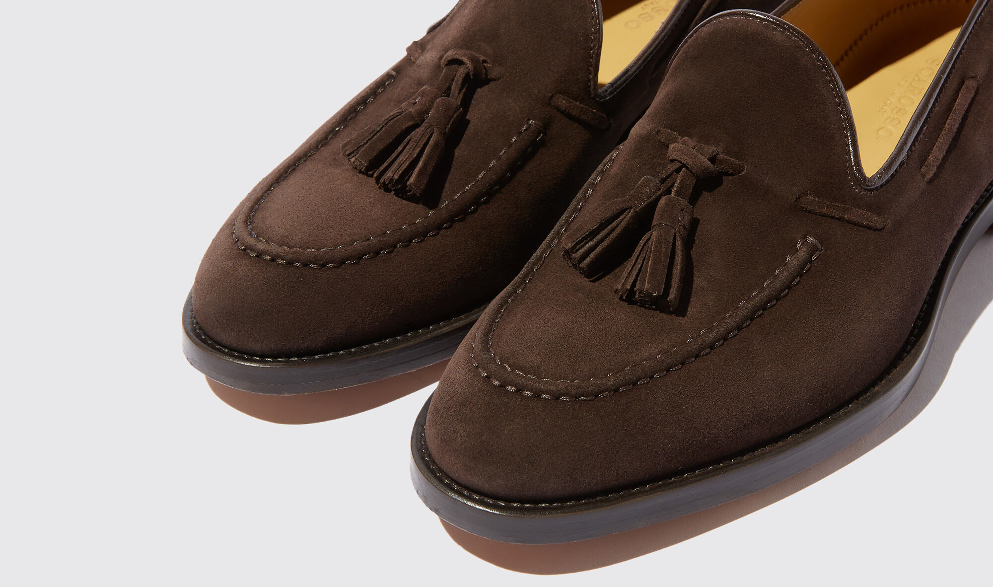 Scarosso buckle-detail suede loafers - Brown