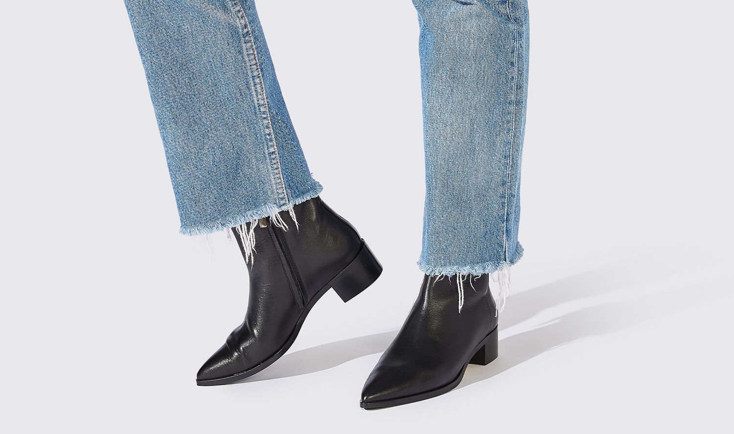 Shop Scarosso Alba Nera - Woman Boots Black In Black - Calf