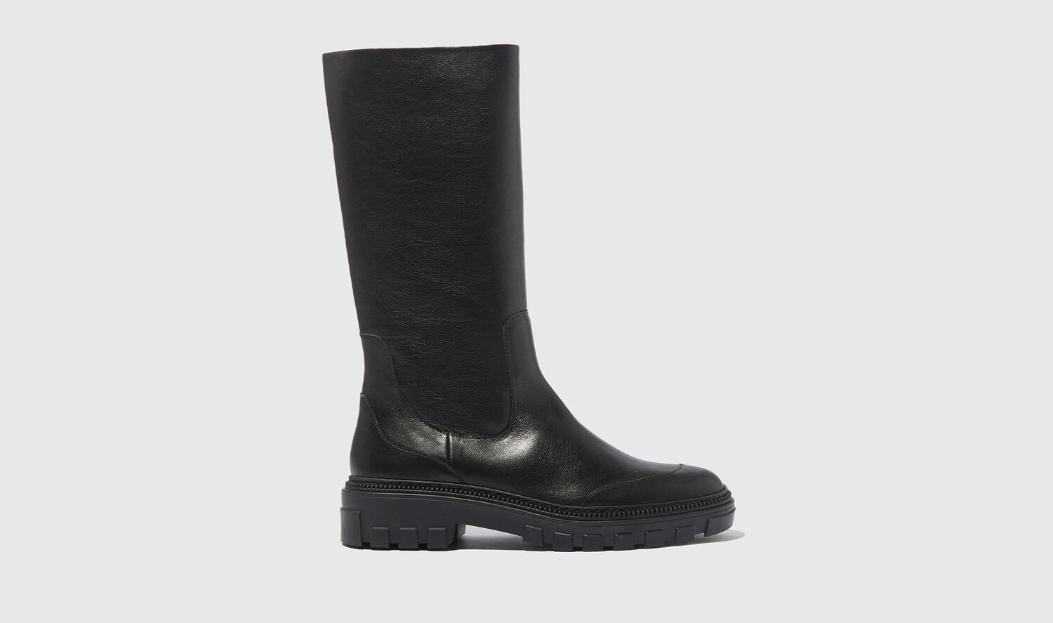Scarosso Boots Candice Black Calf Leather In Black - Calf