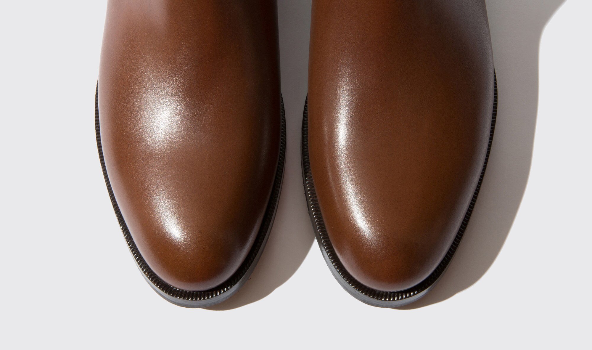 Scarosso Elle platform leather boots - Black