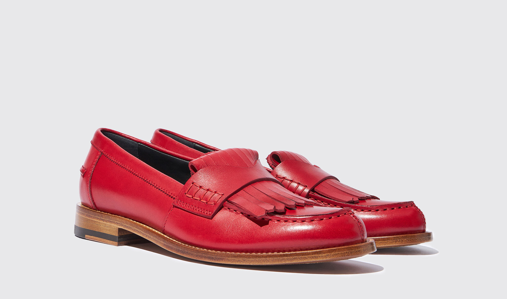 Scarosso slip-on loafers - Red