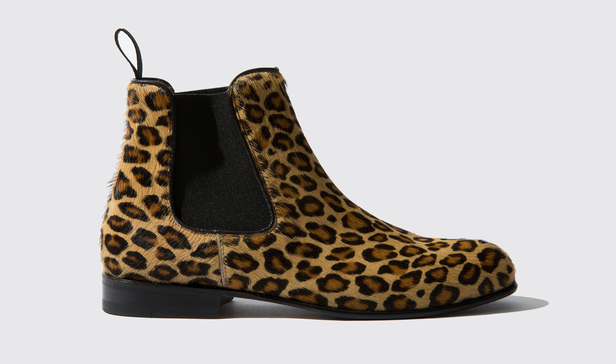 Women's Leopard Print Chelsea Boots 