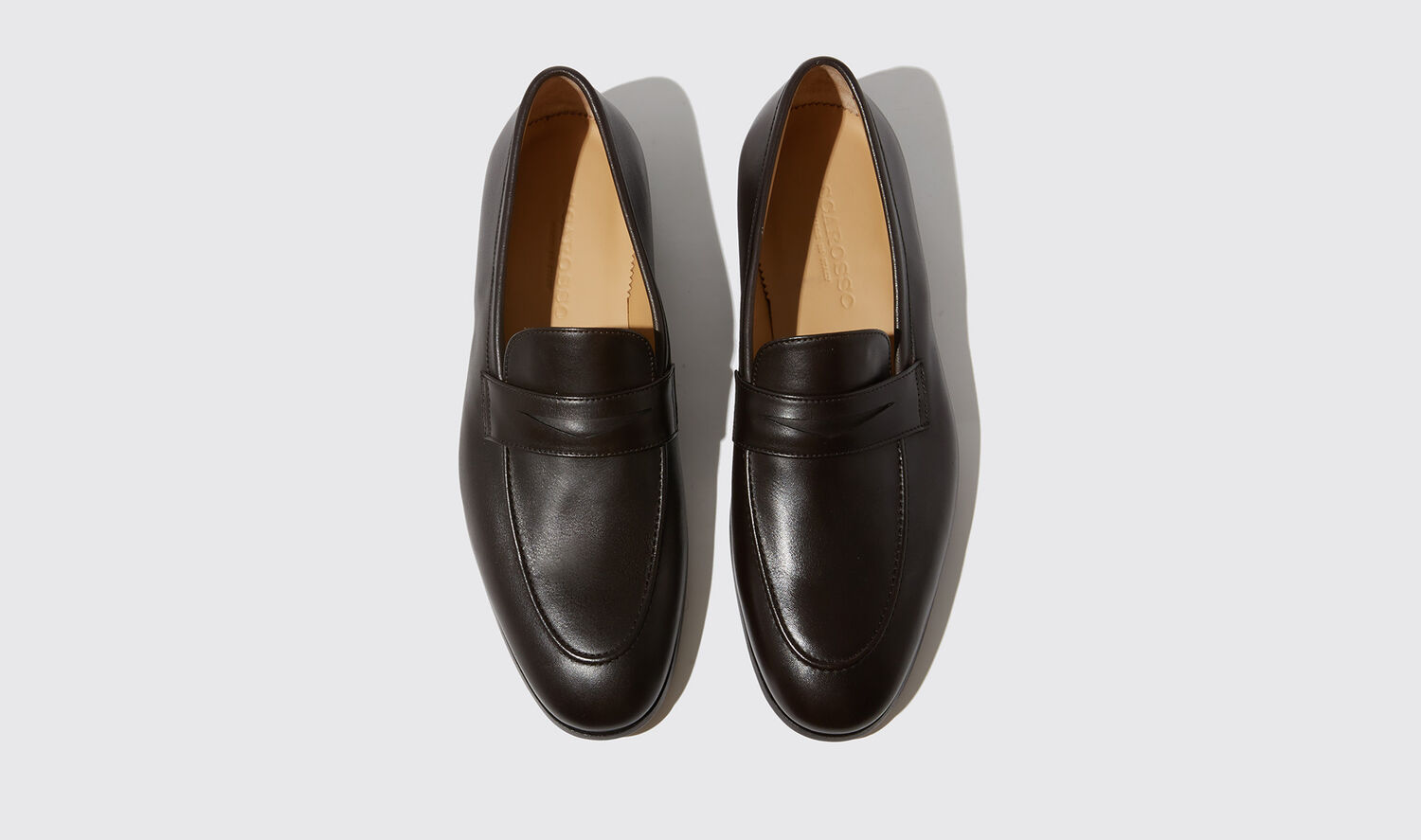 Shop Scarosso Marzio Moro - Man Loafers Brown In Brown - Calf Leather
