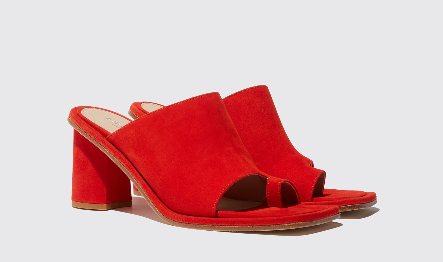 Shop Scarosso Gwen Red Suede - Woman Sandals & Espadrillas Red In Red - Suede Leather