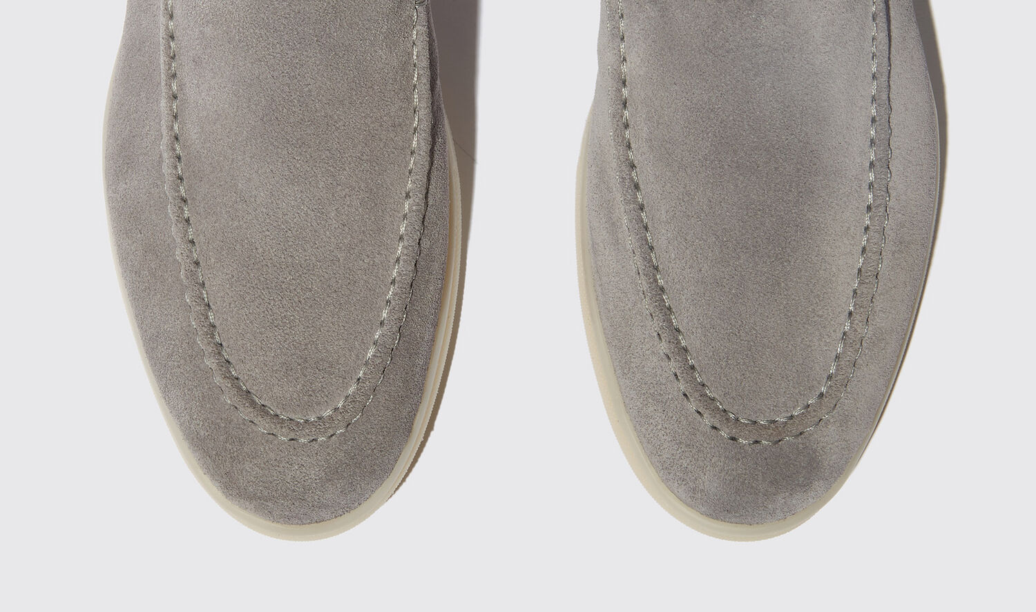 Shop Scarosso Eugenia Grigia Scamosciata - Woman Chelsea Boots Grey In Grey - Suede Leather