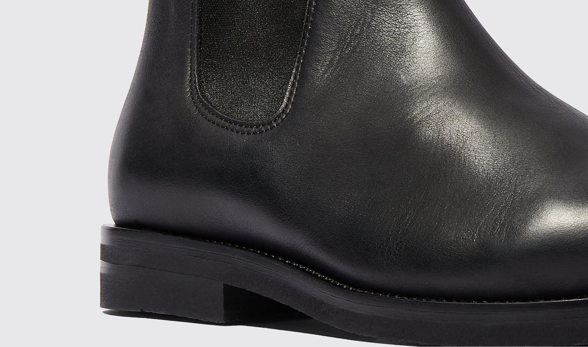 Scarosso Dolly 50mm leather boots - Black