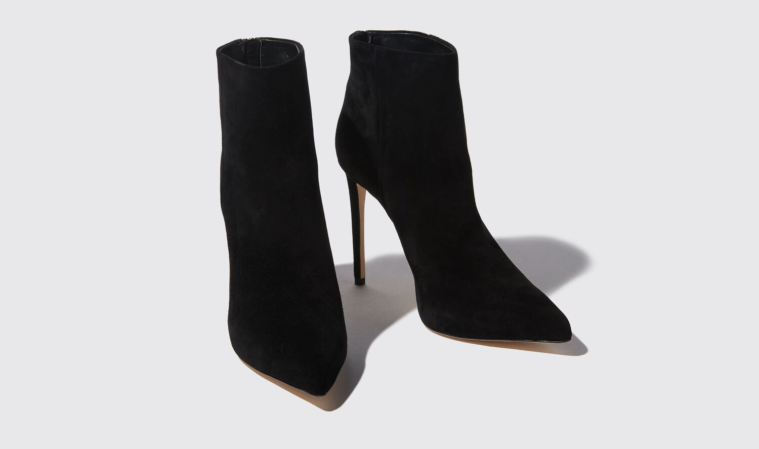 Shop Scarosso Fabi Black Suede - Woman Boots Black In Black - Suede