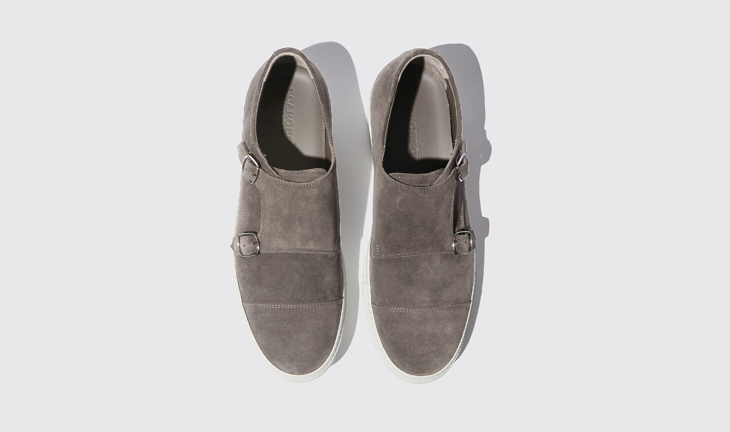 Shop Scarosso Fabio Grigio Scamosciato - Man Sneakers Grey In Grey - Suede