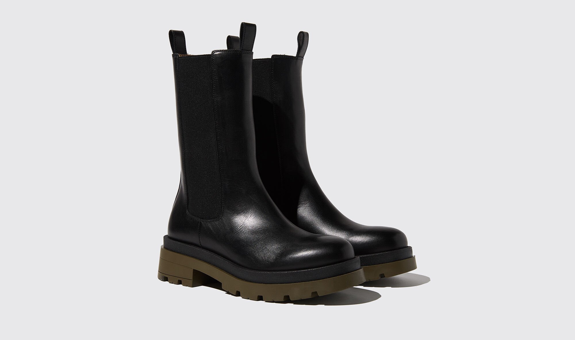 Scarosso Kim leather boots - Black