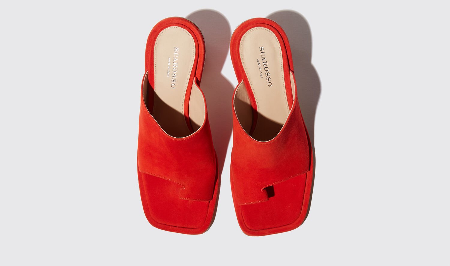 Shop Scarosso Gwen Red Suede - Woman Sandals & Espadrillas Red In Red - Suede Leather