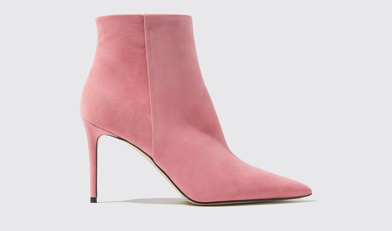 Shop Scarosso Anya Pink Suede - Woman Boots Pink In Pink - Suede