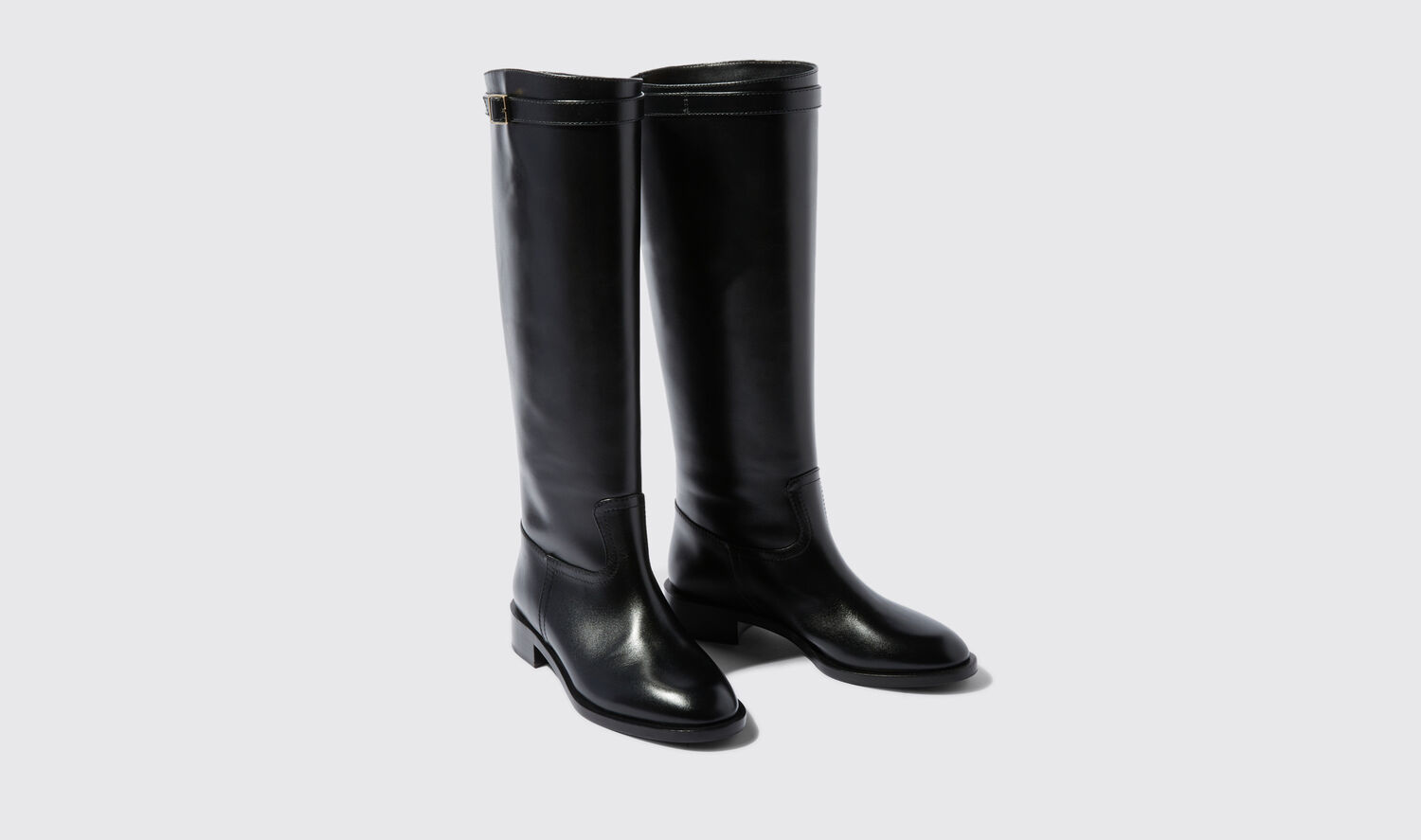 Shop Scarosso Lauren Black - Woman Boots Black In Black - Calf