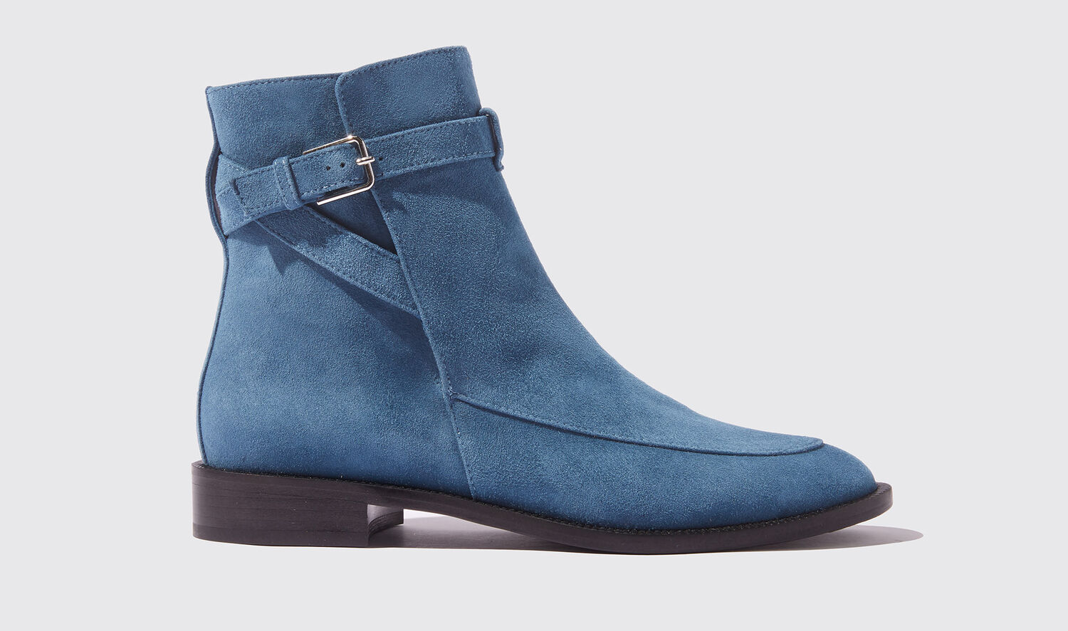 Scarosso Jodhpur Boots Kelly Blue Suede Suede Leather In Blue - Suede