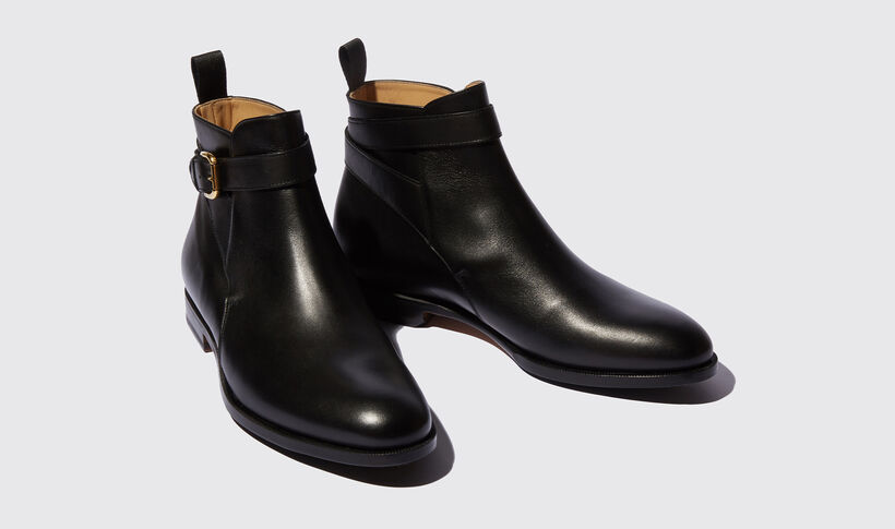 Taylor Black Jodhpur Boots for Men | Scarosso®