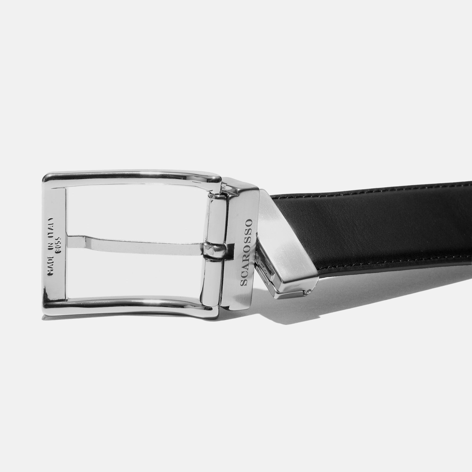 Scarosso Reversible Mixed Black/Brown Belt Black calf REVBELT