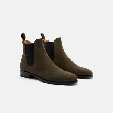 Scarosso Giancarlo Olive Green Green Suede GIANCARLOCHEL