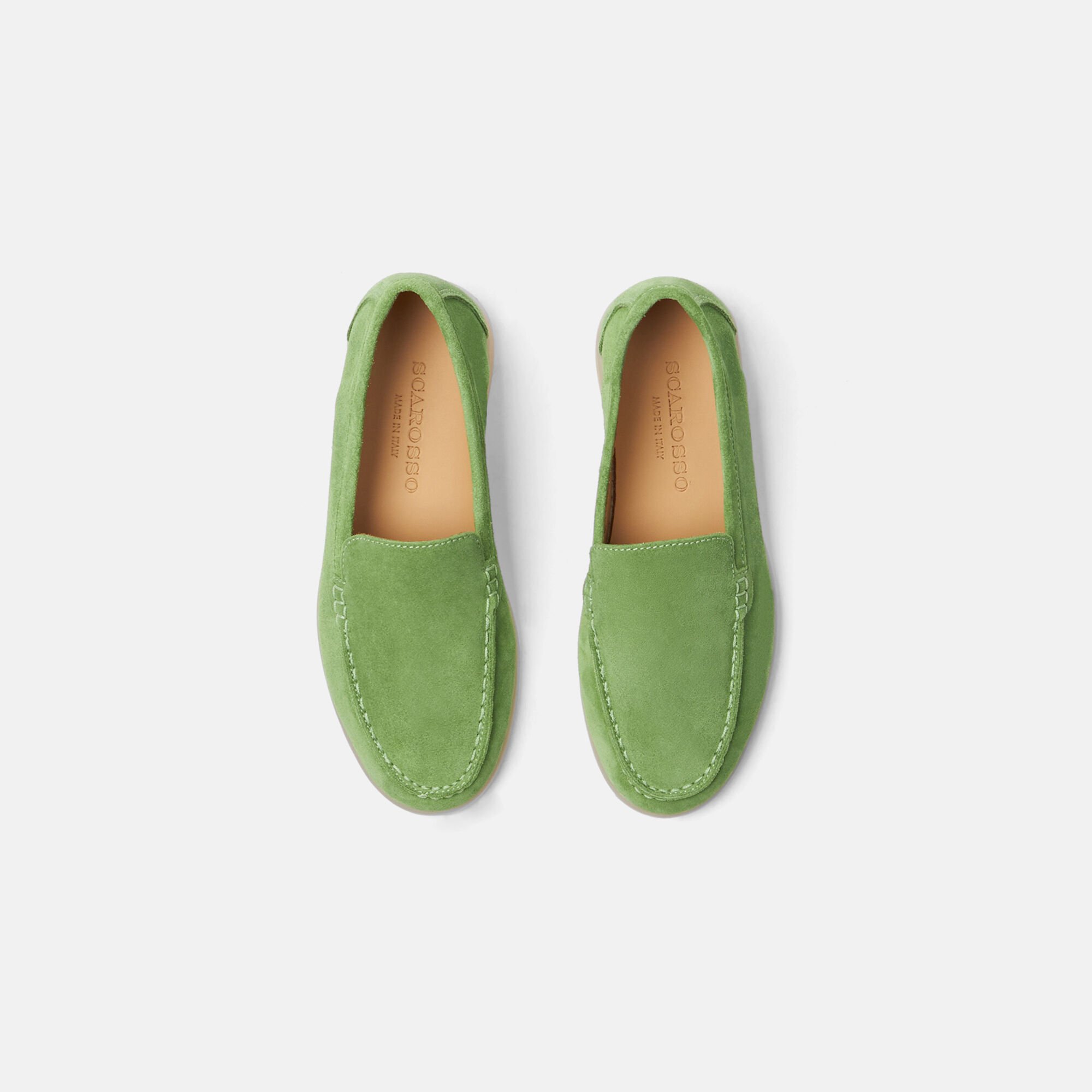 Scarosso Ludovica Girl Light Green Suede Light Green - Suede LUDOVICAKLOAF