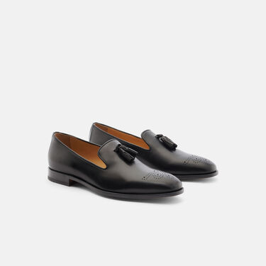 Scarosso Rolando Black Black Calf ROLANDOLOAF