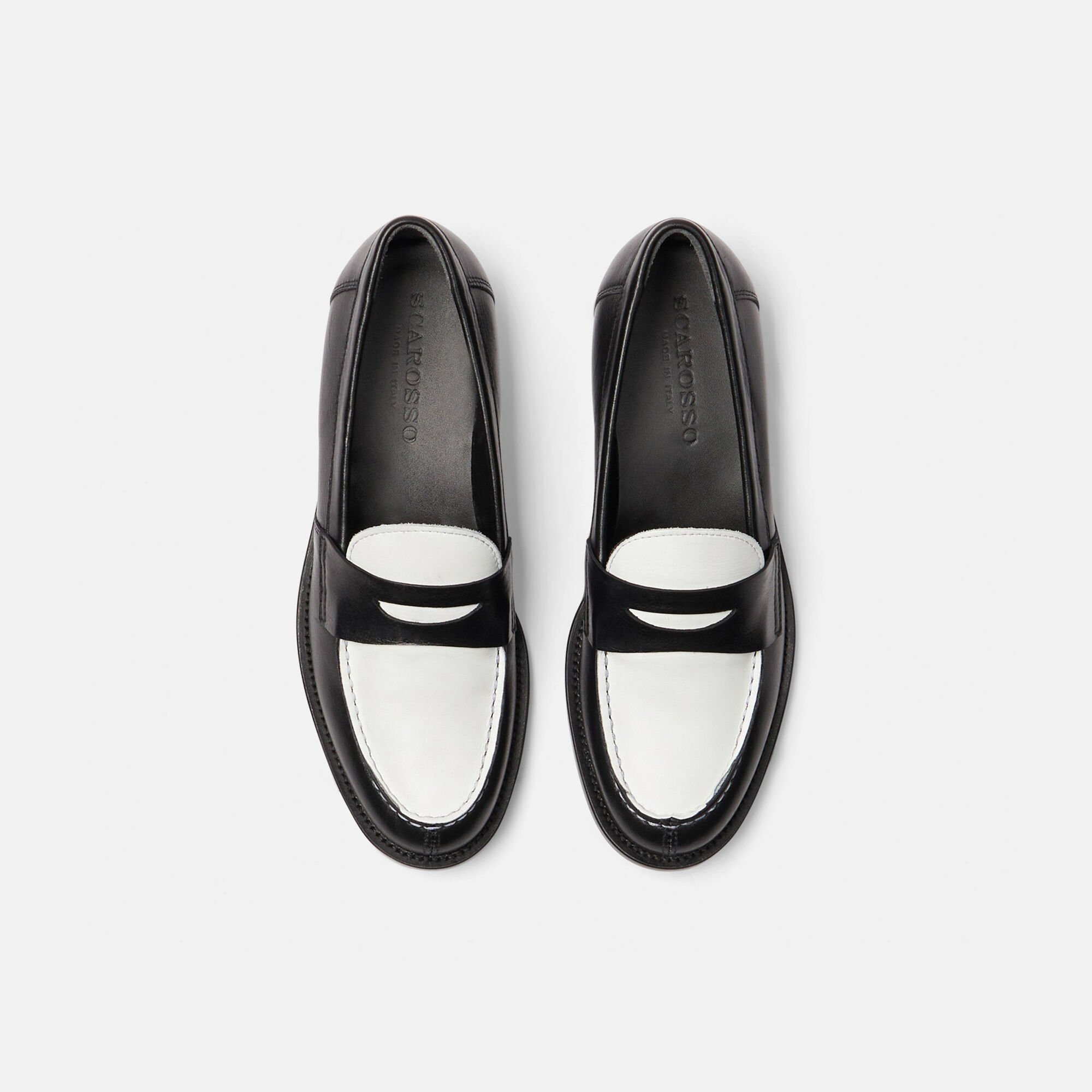 Scarosso Harper Black Edit Black & White - Calf HARPERLOAF