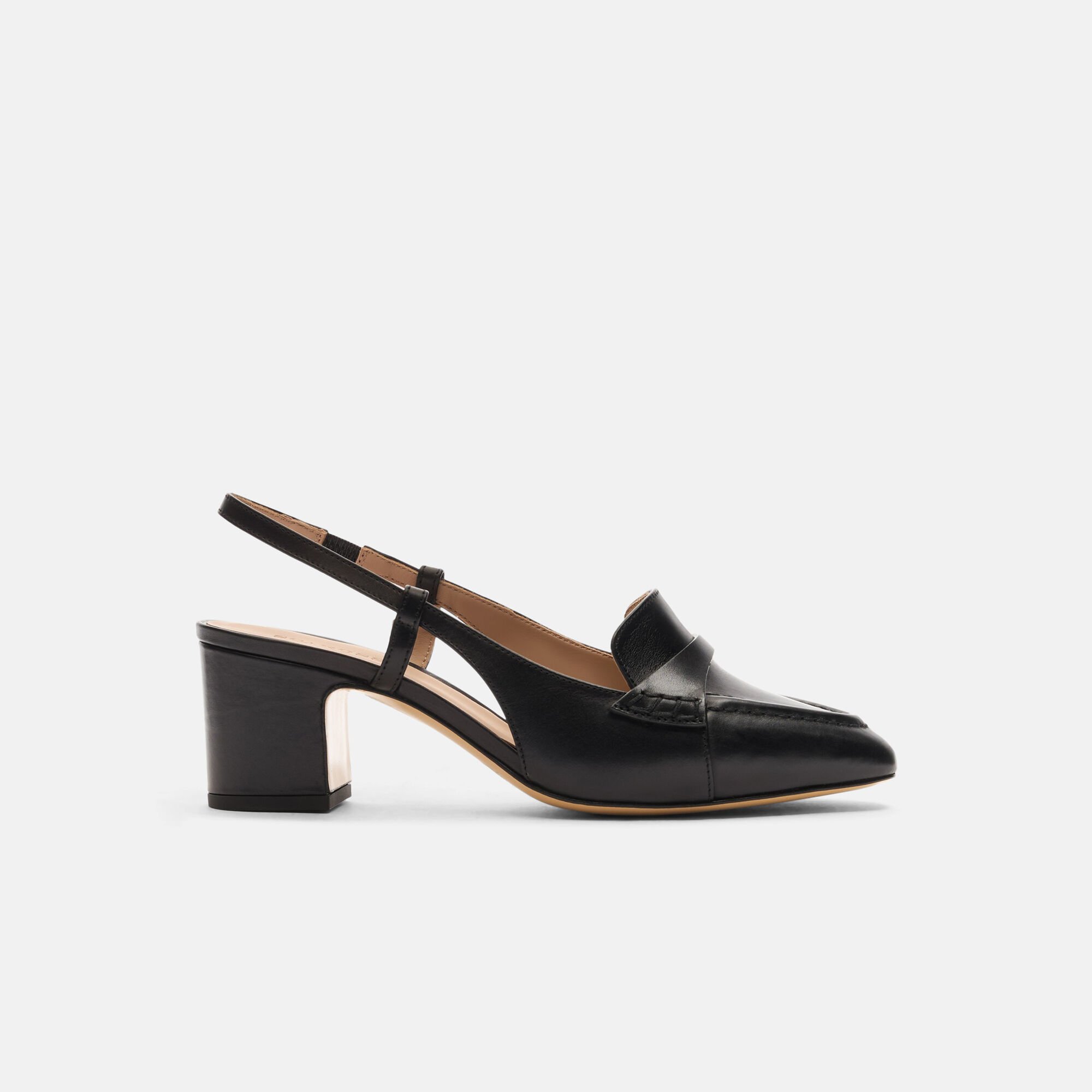 Scarosso Bianca Black Black - Calf BIANCAPUMP