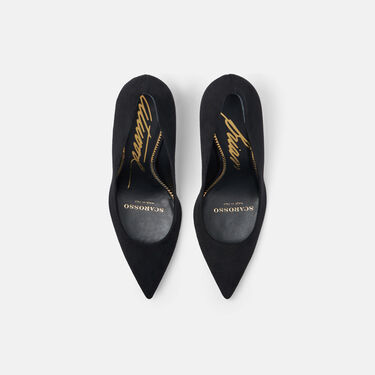 Scarosso Gigi Black Suede Black - Suede GIGIPUMP