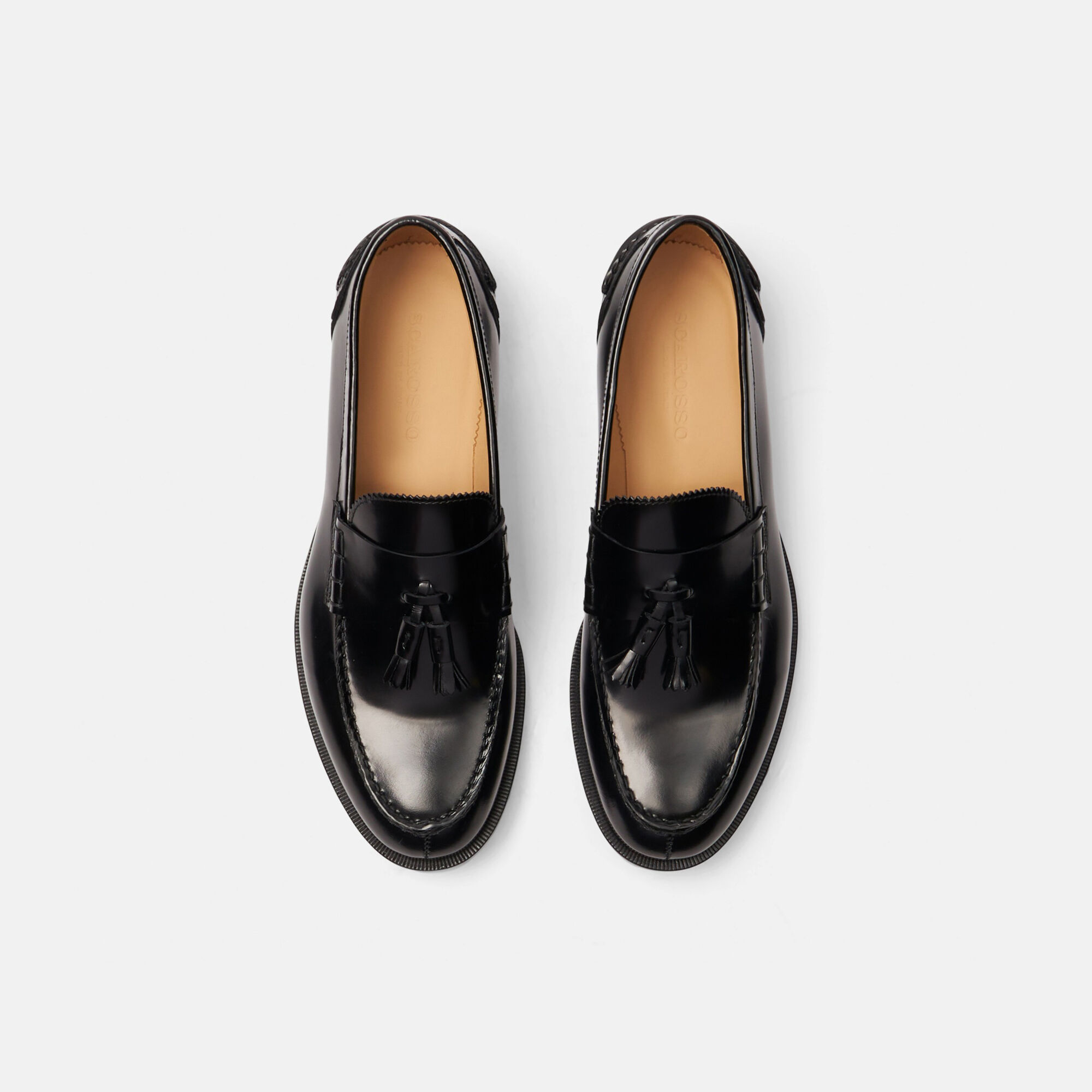 Scarosso Ralph Black Bright Black - Brushed calf RALPHLOAF