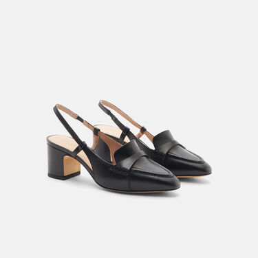 Scarosso Bianca Black Black - Calf BIANCAPUMP