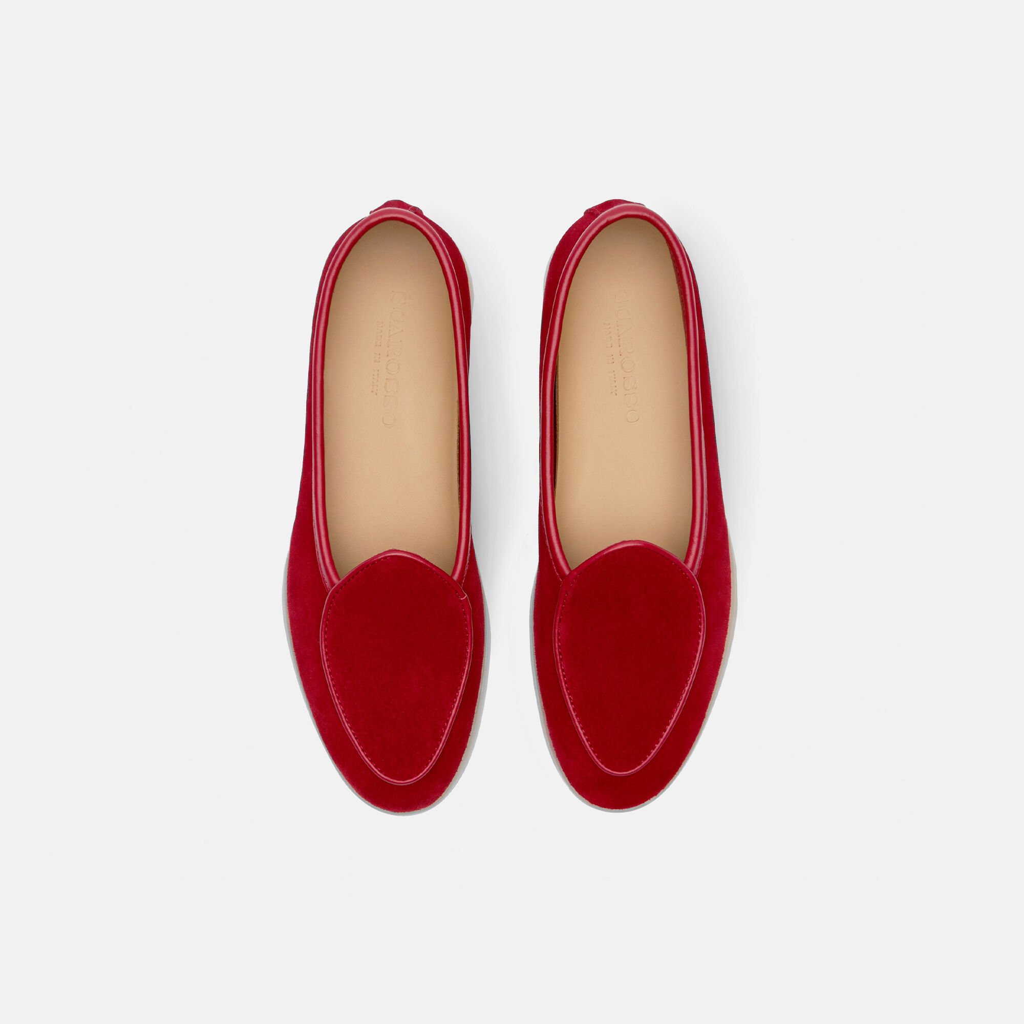 Scarosso Livia Red Suede Red - Suede LIVIALOAF