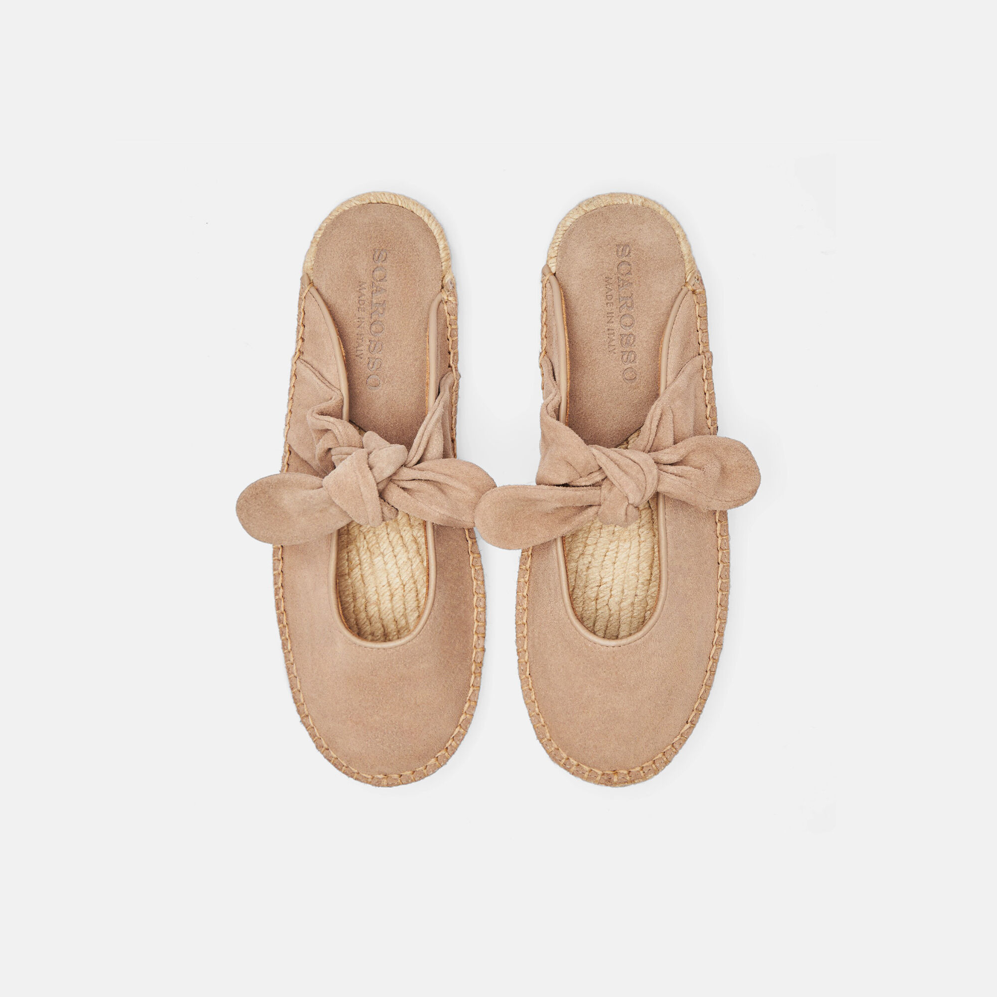 Scarosso Pina Beige Veloursleder Beige - Veloursleder PINAESPA