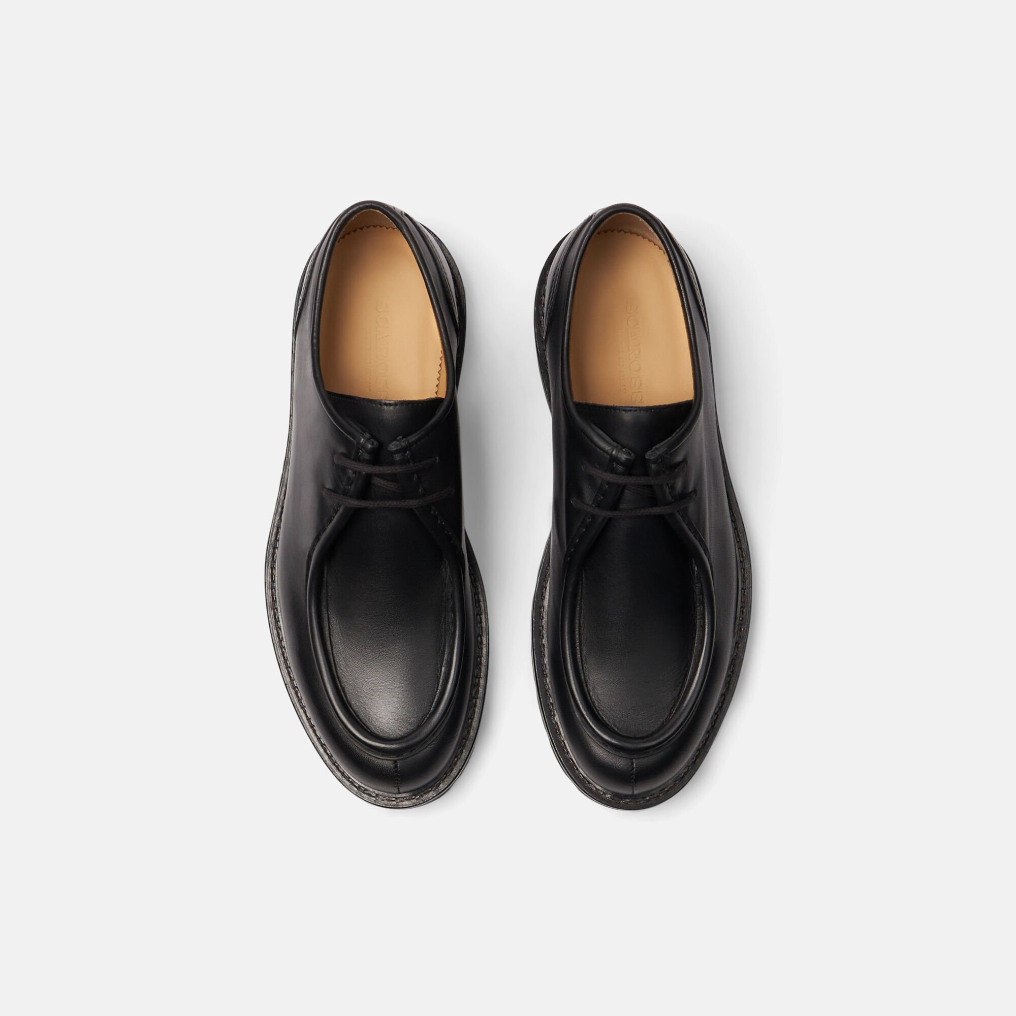 Scarosso Damiano Black Black- Calf DAMIANODERB