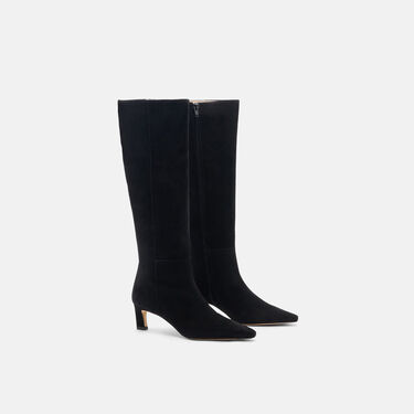 Scarosso Kira Black Suede Black - Suede KIRABOOT