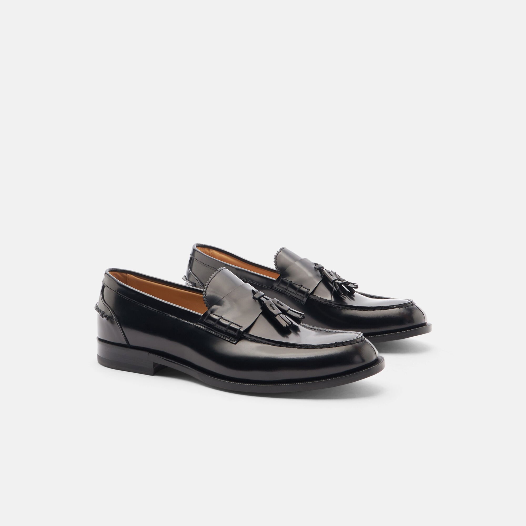 Scarosso Ralph Black Bright Black - Brushed calf RALPHLOAF