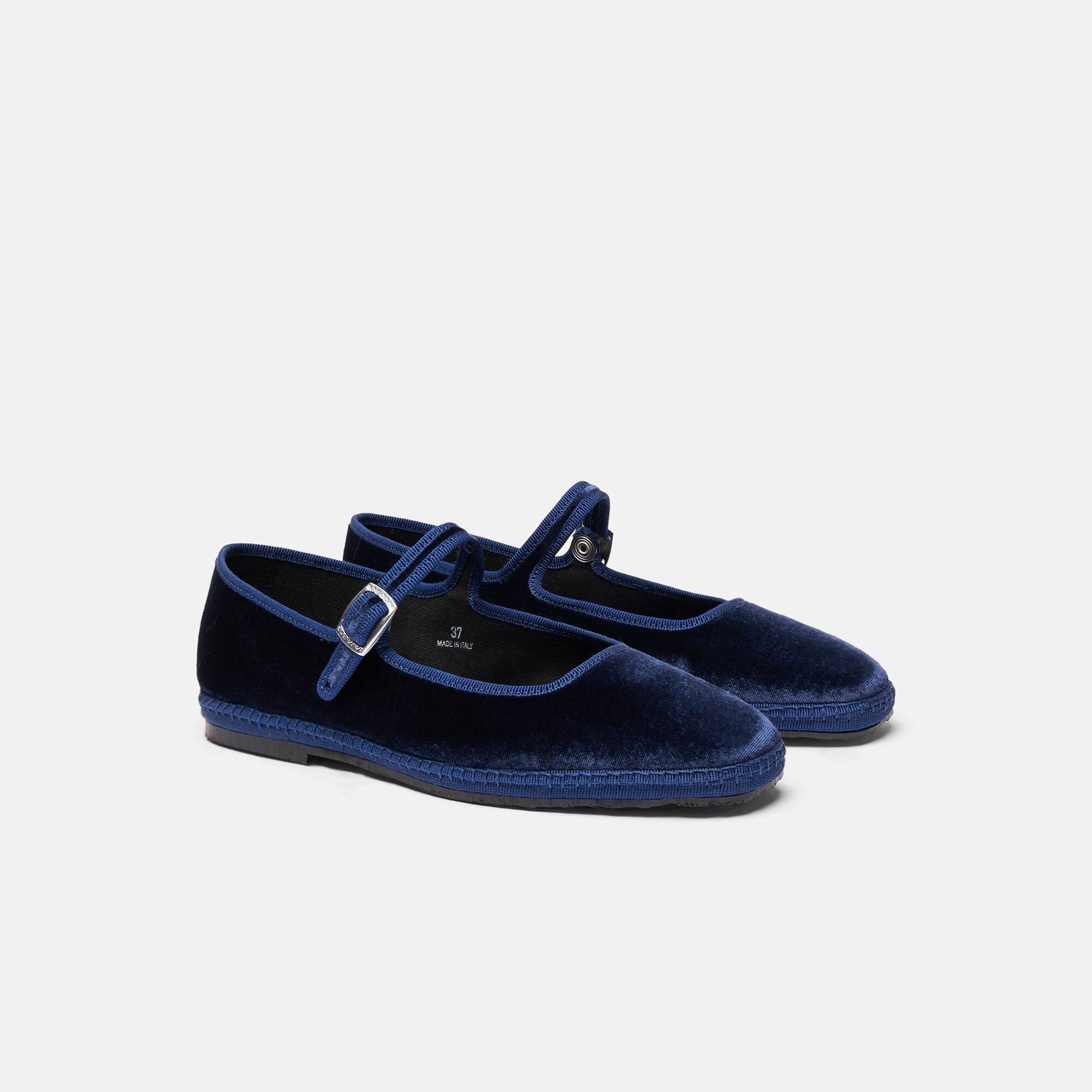 Scarosso Petra Blue Velvet Blue - Velvet PETRASLIP