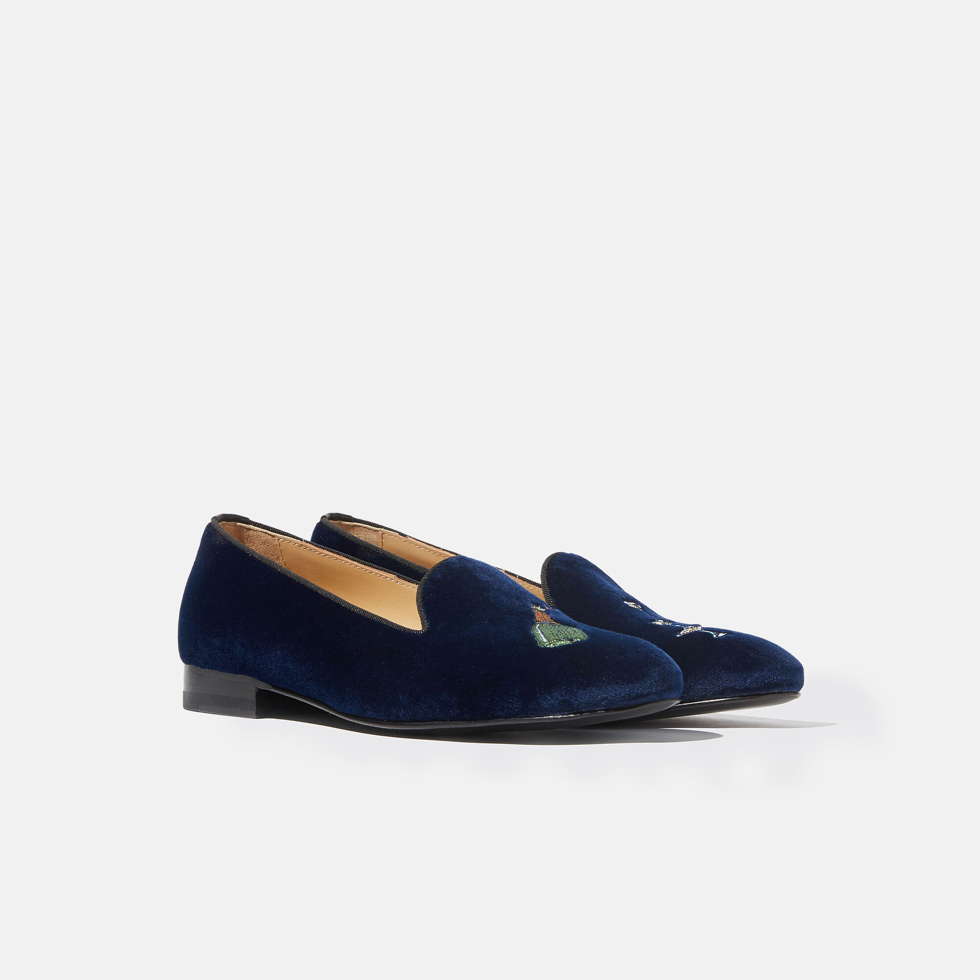 Scarosso Daisy Blue Velvet Blue - Velvet DAISYSLIP