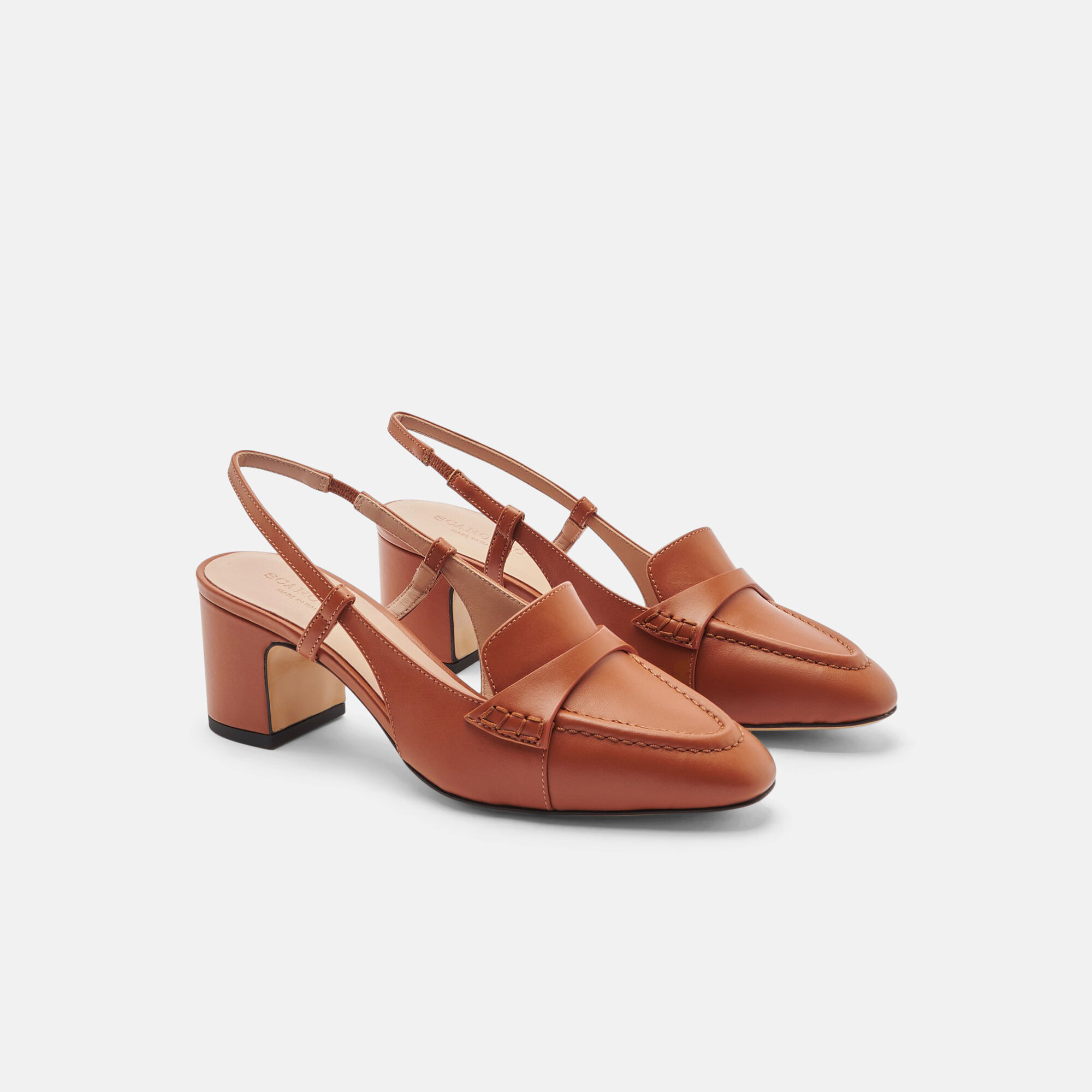 Scarosso Bianca Cognac Cognac - Calf BIANCAPUMP