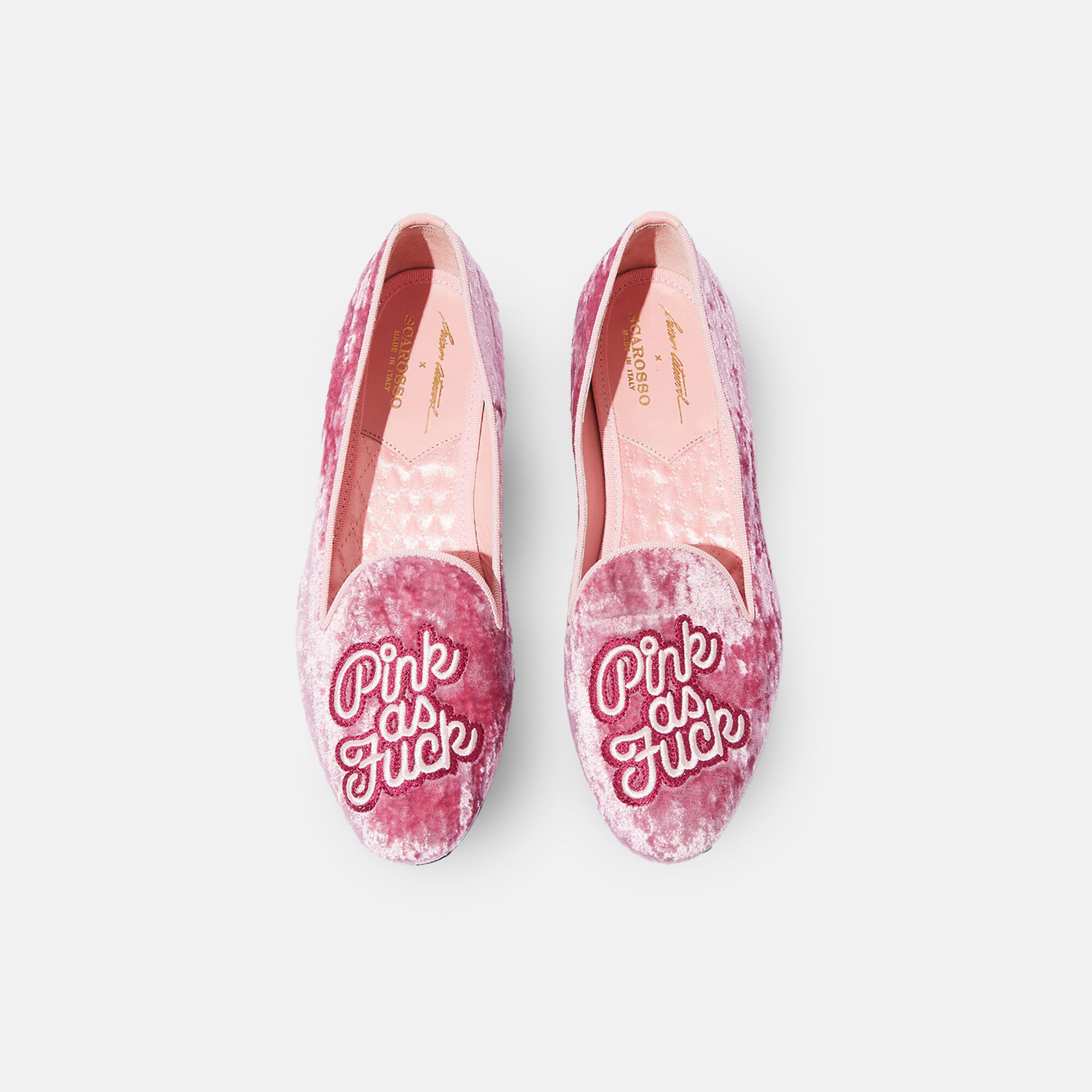 Scarosso Lady Nolita Pink Velvet Pink - Velvet LADYNOLITASLIP