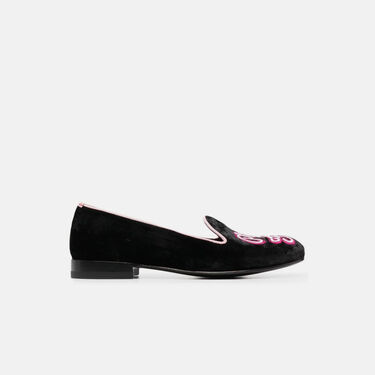 Scarosso Lady Nolita Black Velvet Black - Velvet LADYNOLITASLIP