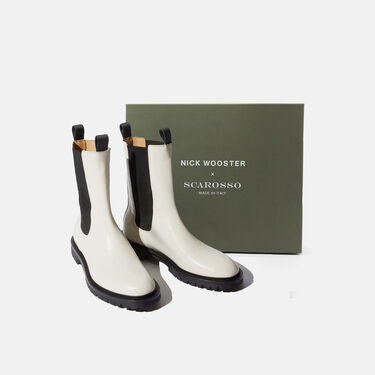 Scarosso Wooster Chalk White - Brushed calf WOOSTERCHEL