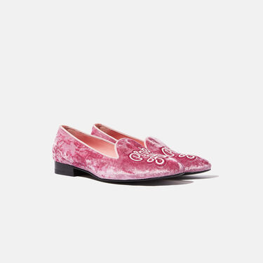 Scarosso Lady Nolita Pink Velvet Pink - Velvet LADYNOLITASLIP