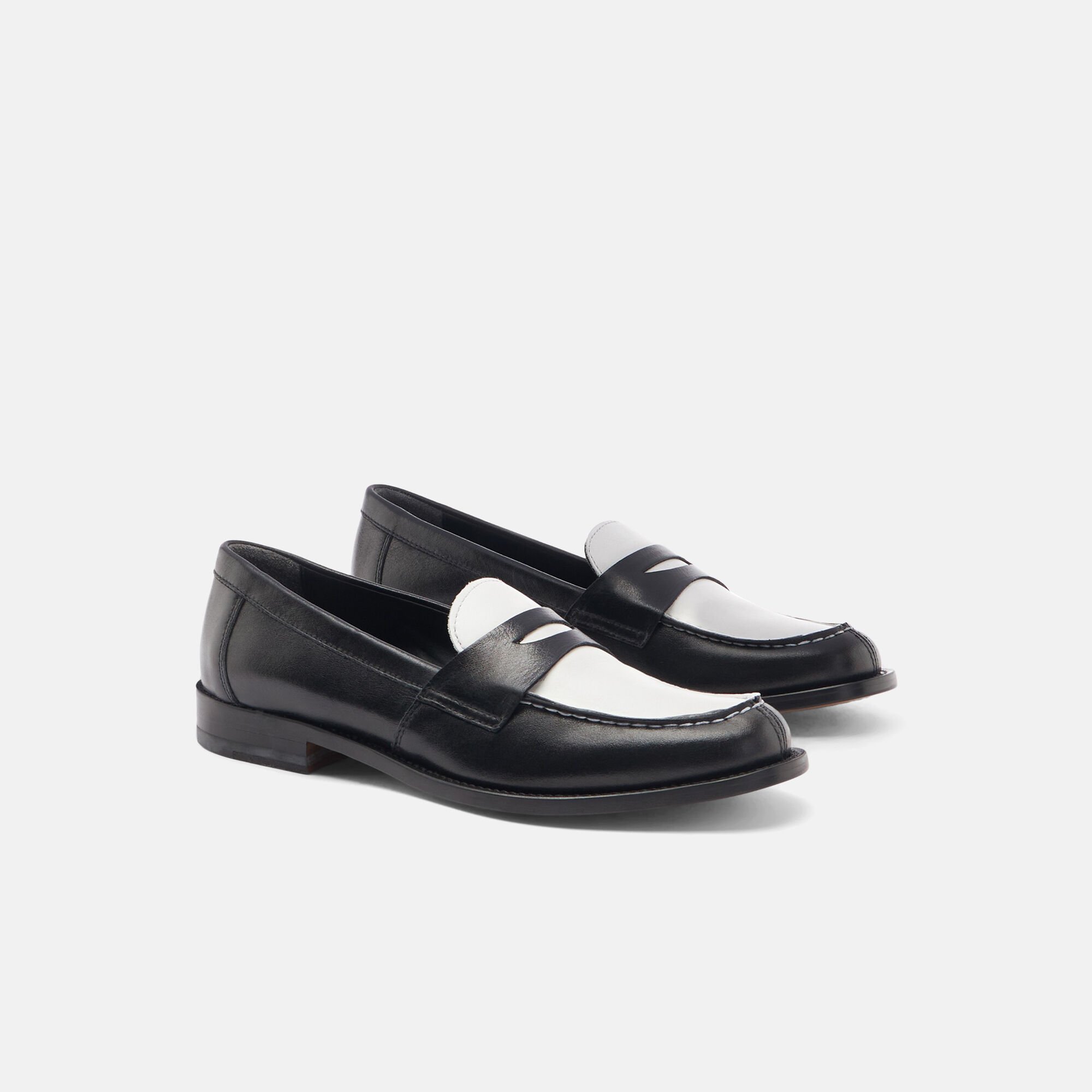 Scarosso Harper Black Edit Black & White - Calf HARPERLOAF