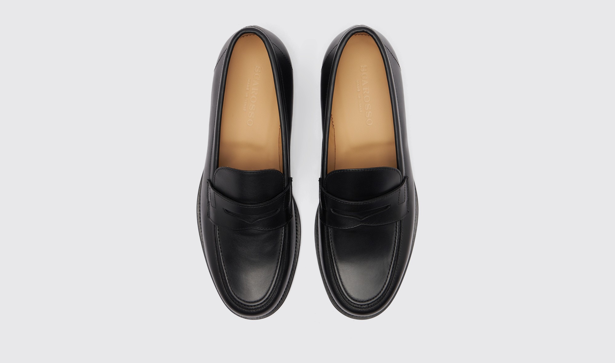 Shop Scarosso Austin Black - Man Loafers Black In Black - Calf
