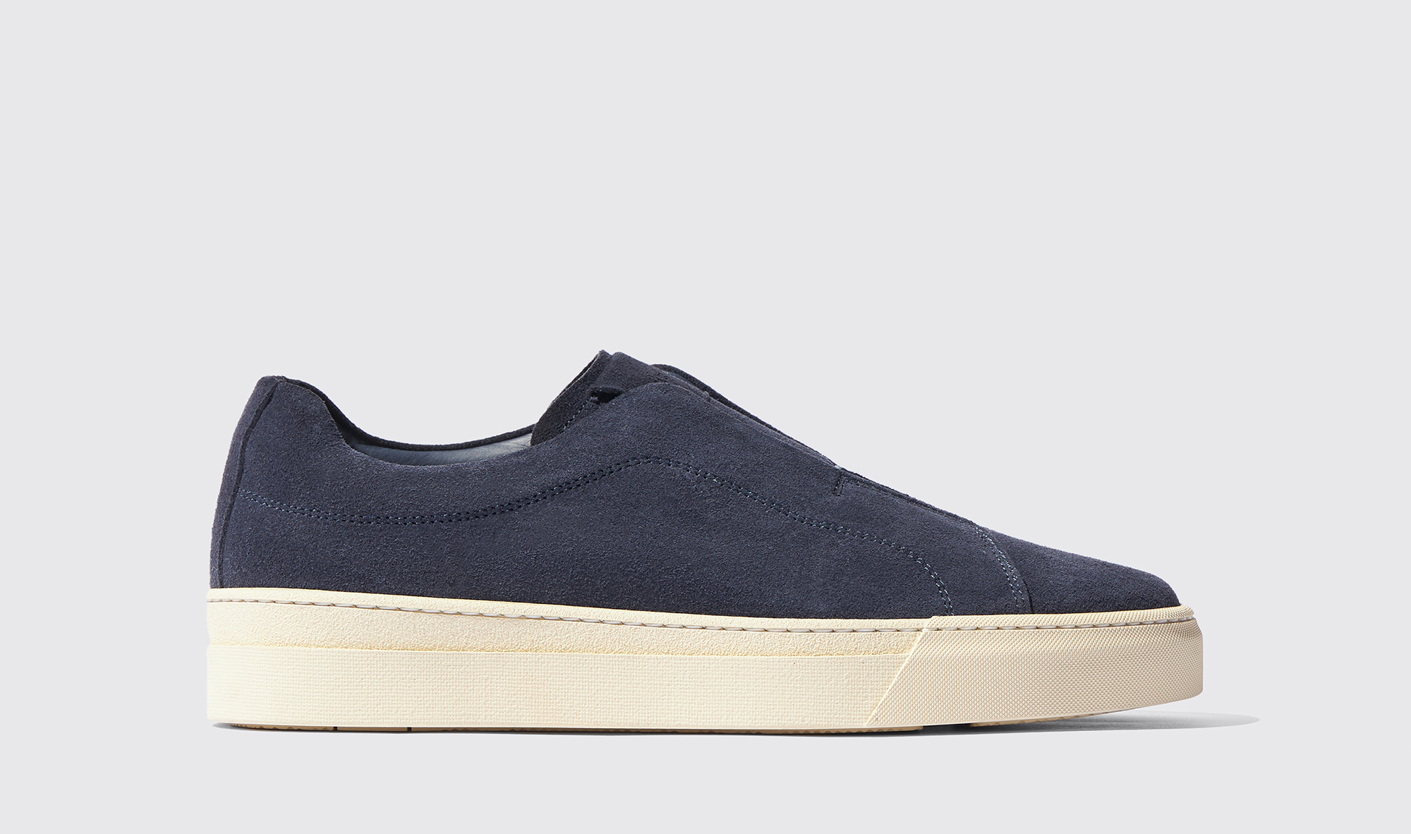 Scarosso Luca Blue Suede - Man Trainers Blue In Blue - Suede