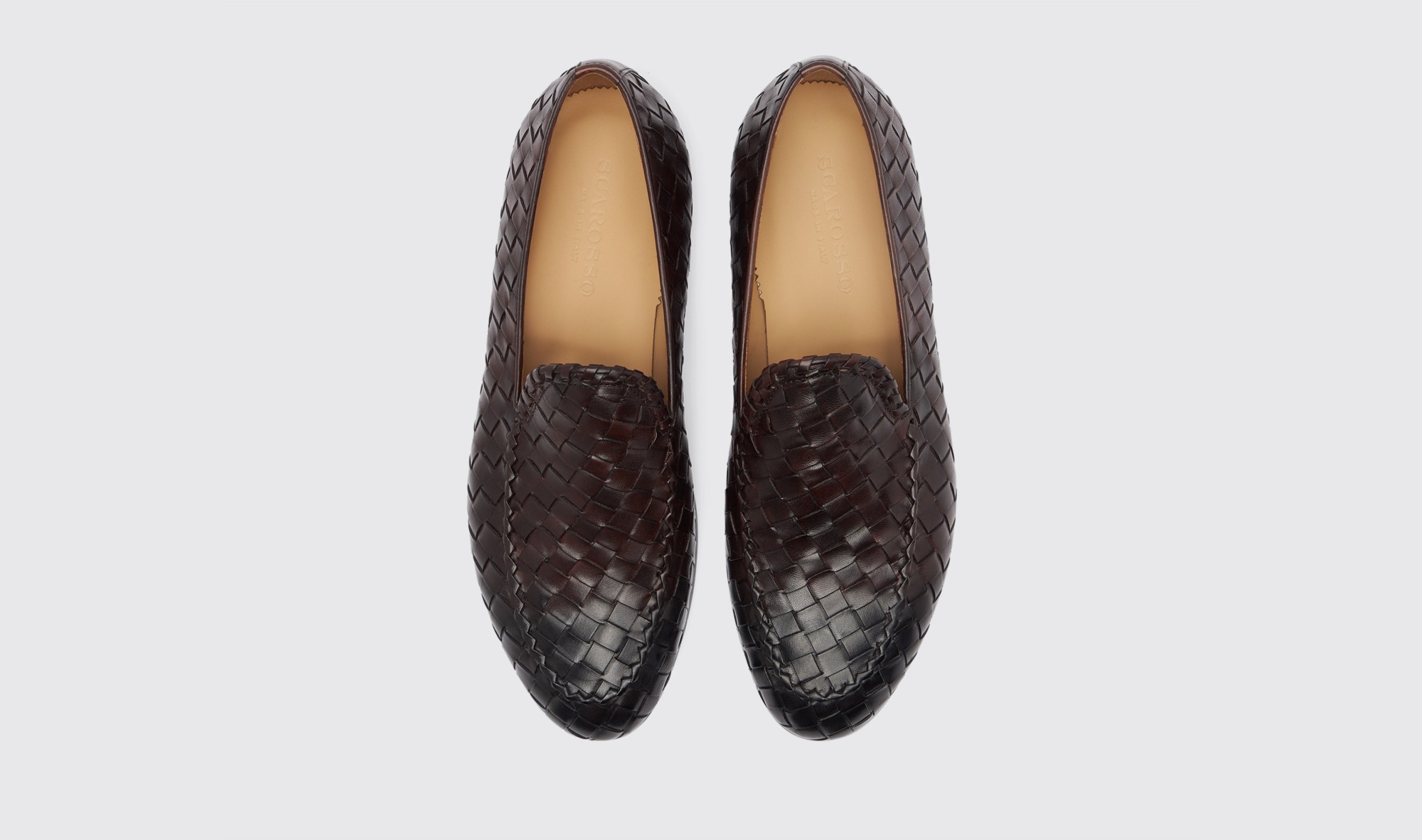 Shop Scarosso Vittorio Brown - Man Loafers Brown In Brown - Calf