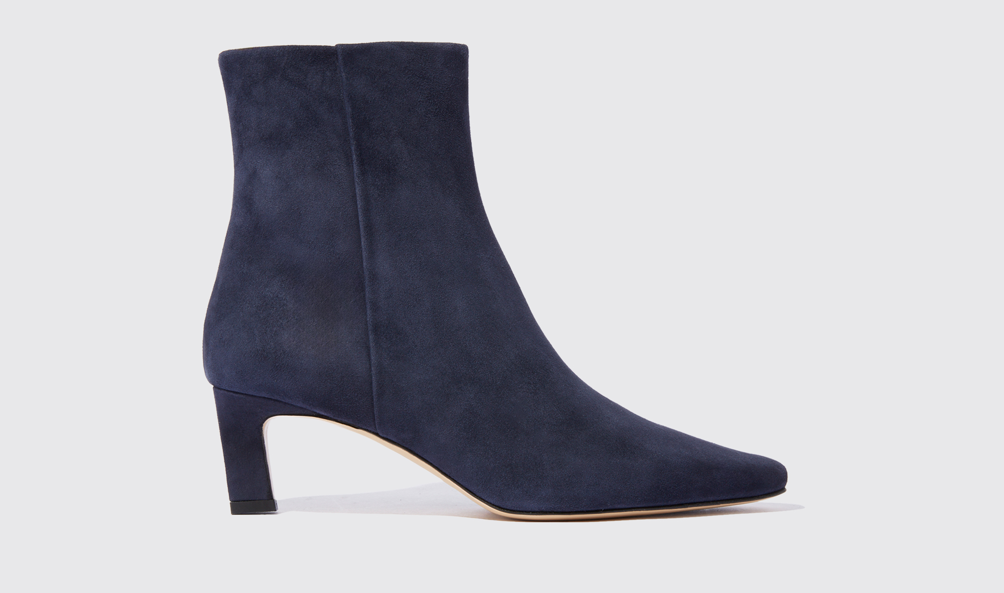Shop Scarosso Kitty Blue Suede - Woman Boots Blue In Blue - Suede